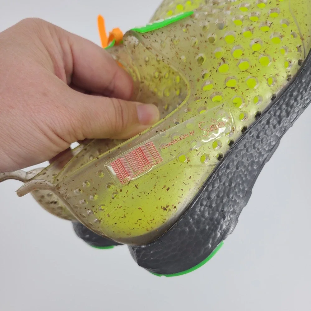 Sunies Kids Eco-Friendly‎ Perforated Water Sneakers - Neon/Black Size 12
